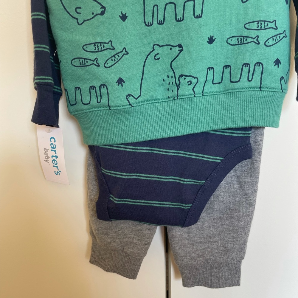 NWT! 🐻 🐠 3-Piece Animal Vest Set - Picture 2 of 5